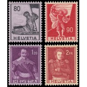 Suiza Switzerland 612/15 1958/59 Serie histórica MNH