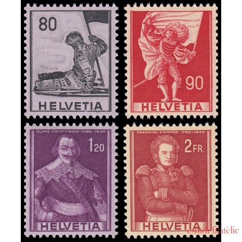 Suiza Switzerland 612/15 1958/59 Serie histórica MNH