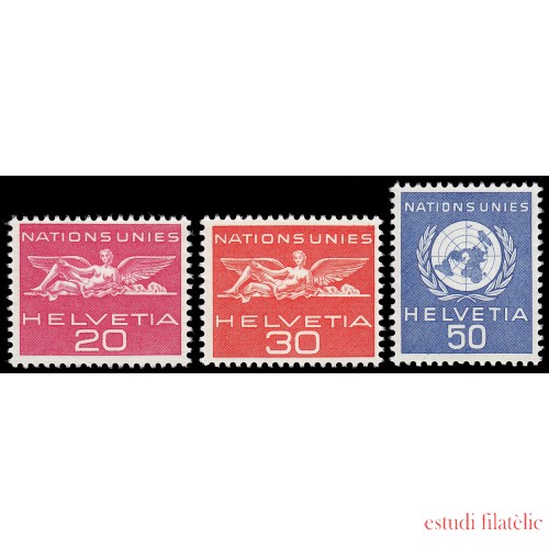 Suiza Switzerland  Servicios 405/07 S 1959 Naciones Unidas MH