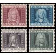 Liechtenstein 173/76 1941 Retratos de príncipes MNH