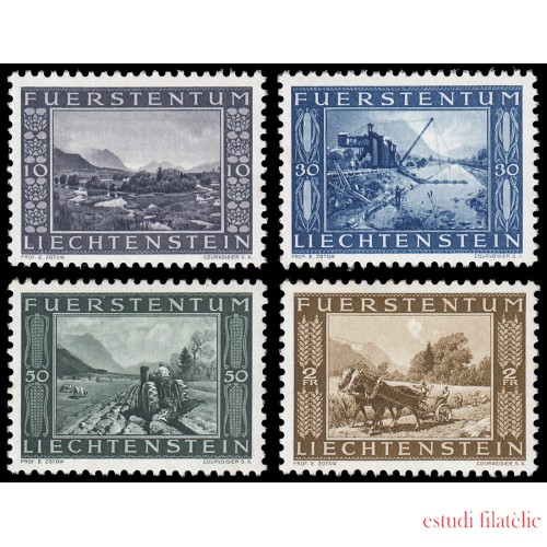 Liechtenstein 193/96 1943 Canales Agricultura MNH