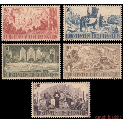 Liechtenstein  177/81 1942 Reparto de tierras MH