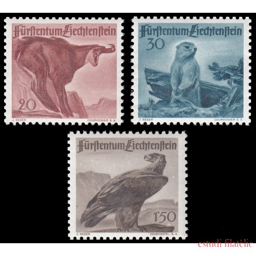 Liechtenstein 228/30 1947 Fauna MNH