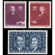 Liechtenstein 186/88 1943 Boda del príncipe reinante MNH