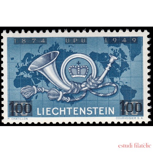 Liechtenstein 250 1950 75 aniv de U.P.U. MNH