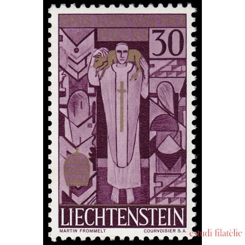 Liechtenstein 342 1959 Papa Pío XII MNH