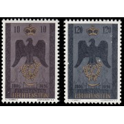 Liechtenstein 313/14 1956 150 aniversario de la Independencia MNH