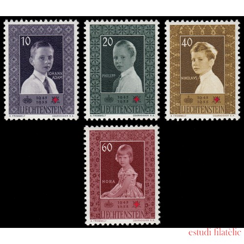 Liechtenstein 300/0310 aniv. de la Cruz Roja nacional Príncipes y princesas MNH