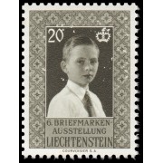 Liechtenstein 308 1956 Exposición de sellos de Vaduz Príncipe Johann Adam MNH