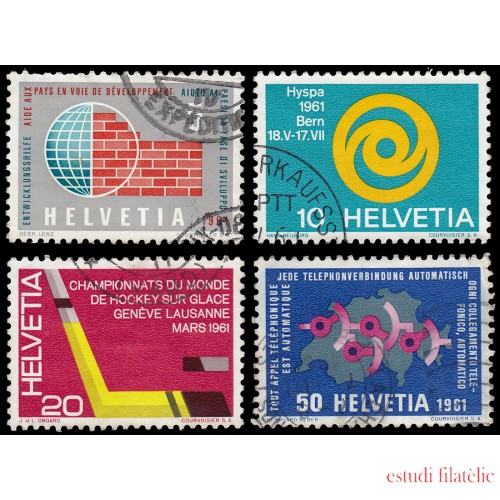 Suiza Switzerland 673/76 1961 Sellos de propaganda Usados