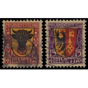 Suiza Switzerland 168/69 1918 Pro Juventud Usados