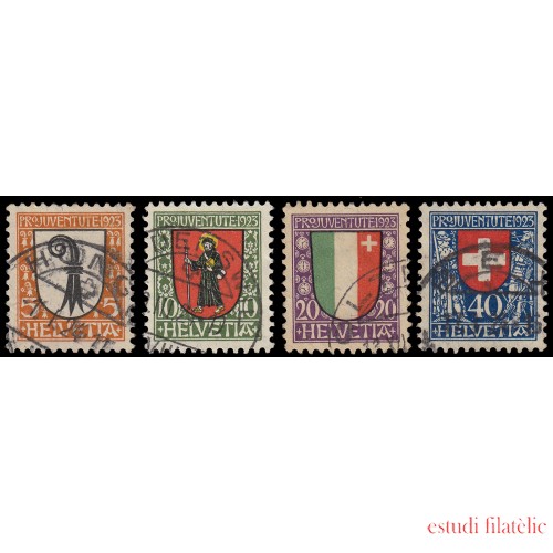 Suiza Switzerland 192/95 1923 Pro Juventud  Usados