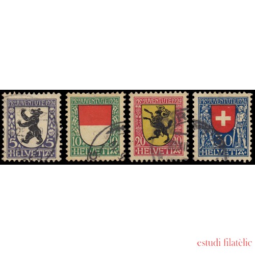 Suiza Switzerland 214/17 1924 Pro Juventud Usados