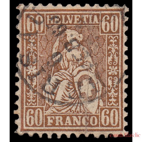 Suiza Switzerland 40 1963 Helvetia sentada Usado