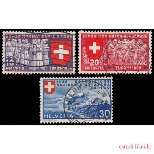 Suiza Switzerland 320/28 1939 Exposición nacional Zurich Usados