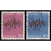 Suiza Switzerland  899/00 1972 Europa C.E.P.T. Estrellas Usados