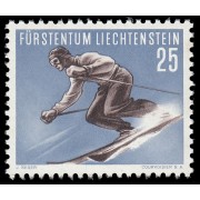 Liechtenstein 298 1955 25 r Serie deportiva MNH