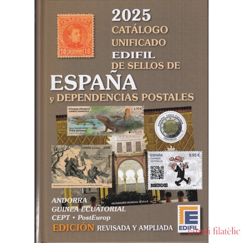 Catálogo Unificado  Edifil España y Dependencias postales ed. 2025