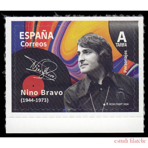 España Spain 5720 2024 Personajes Nino Bravo Autoadhesivos Tarifa A