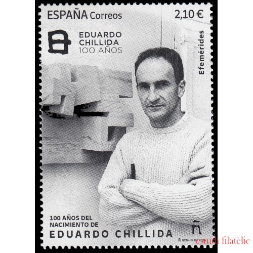 España Spain 5723 2024 Efemérides 100 años del nacimiento de Eduardo Chillida MNH