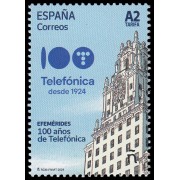 España Spain 5740 2024 Efemérides 100 años de Telefónica MNH Tarifa A2