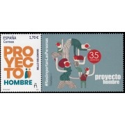 España Spain 5750 2024 Sello solidario Proyecto Hombre MNH