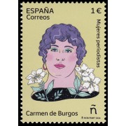 España Spain 5751 2024 Mujeres periodistas Carmen de Burgos MNH