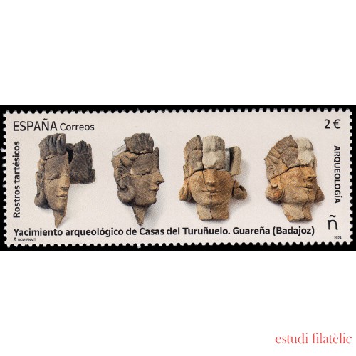 España Spain 5754 2024 Arqueología Rostros tartésicos MNH