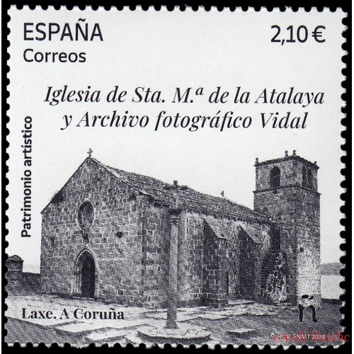 España Spain 5756 2024 Patrimonio artístico Iglesia de Santa María de la Atalaya A Coruña MNH