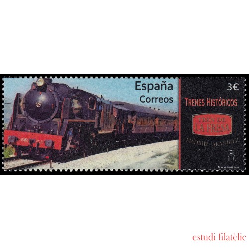 España Spain 5757 2024 Trenes históricos Tren de la Fresa Madrid-Aranjuez MNH