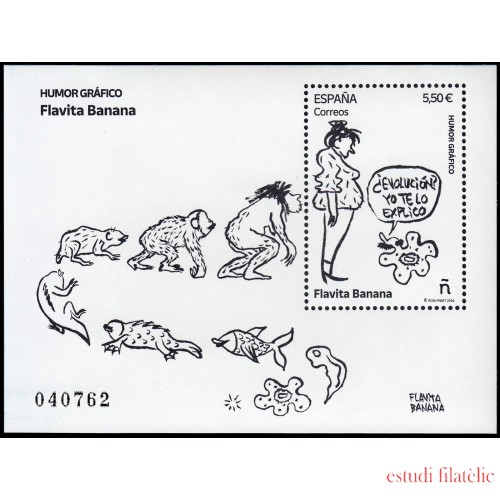 España Spain 5762 2024 Humor gráfico Flavita Banana Hojita MNH