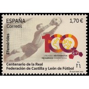 España Spain 5771 2024 Efemérides Centenario de la Real Federación de Castilla y León de Fútbol MNH