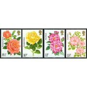 FL3/S Gran Bretaña 795/98 1976 Cent. de la Royal National Rose Society MNH