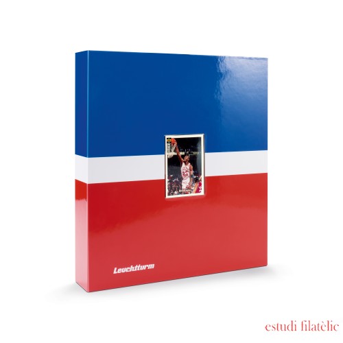 Leuchtturm 372286 Álbum Trading Card Pro Sport incluye 5 Grande Pro fundas negras