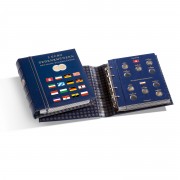 Leuchtturm 367371 VISTA Álbum para las monedas conmemorativas de 2 euros alemanas,con cajetín protector,azul