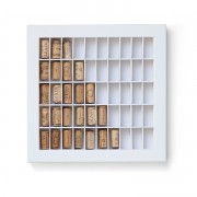 Leuchtturm 367166 Caja con 50 divisiones para corchos de vino