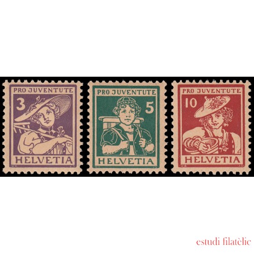 Suiza Switzerland 151/53 1916 Pro Juventud MH