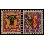 Suiza Switzerland 168/69 1918 Pro Juventud MH