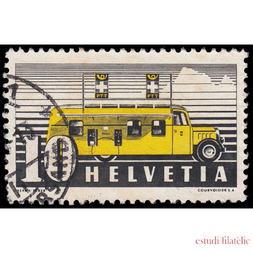 Suiza Switzerland 302 1937 Correo terreste Camión de correos Usado