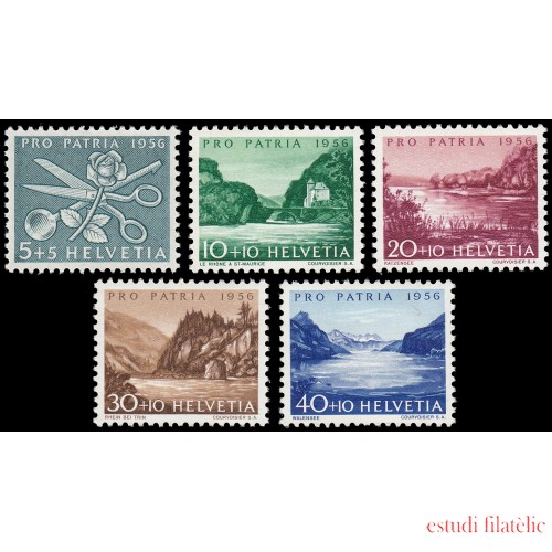 Suiza Switzerland 576/80 1956 Pro Patria MNH