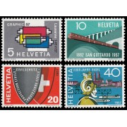 Suiza Switzerland 586/89 1957 Serie de propaganda MH