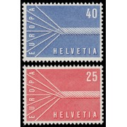 Suiza Switzerland  595/96 1957 Europa MH