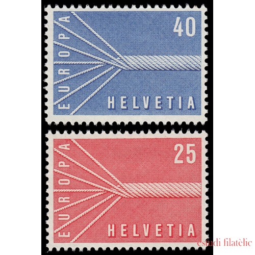 Suiza Switzerland  595/96 1957 Europa MH