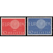 Suiza Switzerland 666/67 1960 Europa MH