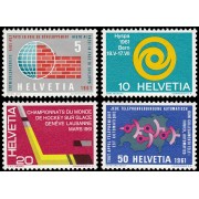 Suiza Switzerland 673/76 1961 Sellos de propaganda MH