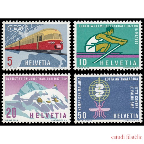 Suiza Switzerland 689/92 1962  Serie de propaganda MH