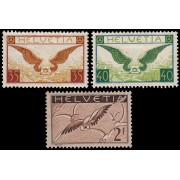 Suiza Switzerland A-13/15 1929/37 Carta con alas MH