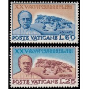 Vaticano 192/93 1954 25 aniv. de los acuerdos de Letran MNH