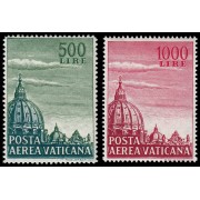 Vaticano Aéreo 33/34 1958 Iglesia de San Pedro MNH