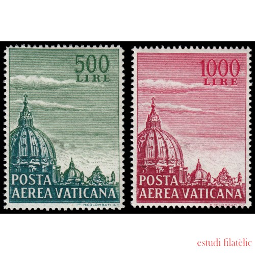 Vaticano Aéreo 33/34 1958 Iglesia de San Pedro MNH